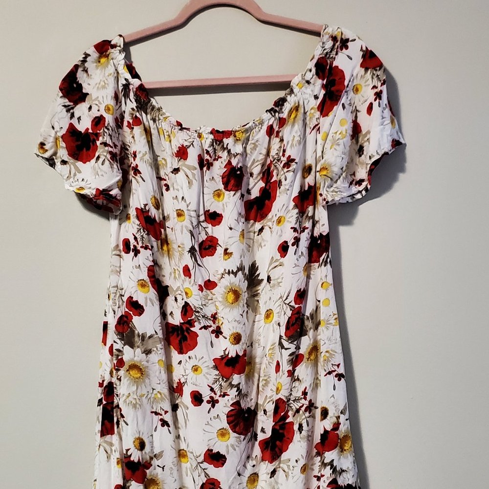 White Floral Print Dress - FREE with bundle!